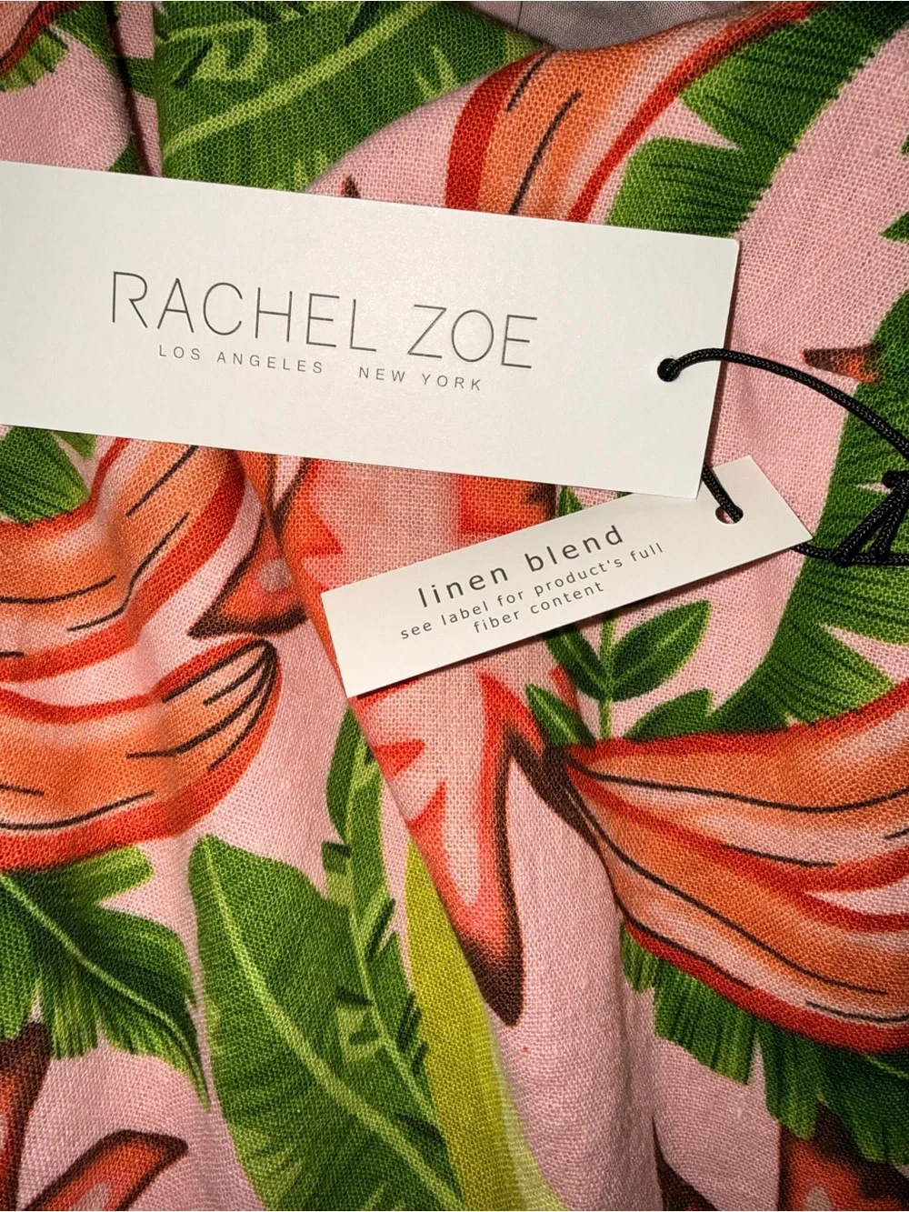 Rachel Zoe Tropical Pink Banana Leaf Slip Romper/ Dress/ sz. Small - Picture 6 of 8